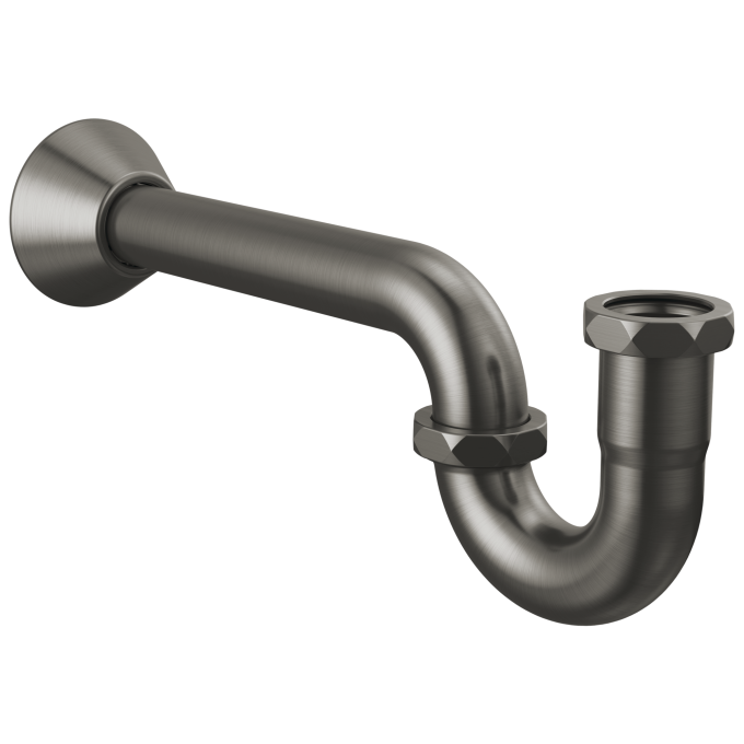 BRIZO 20-Gauge P-Trap with Flange — Luxe Steel