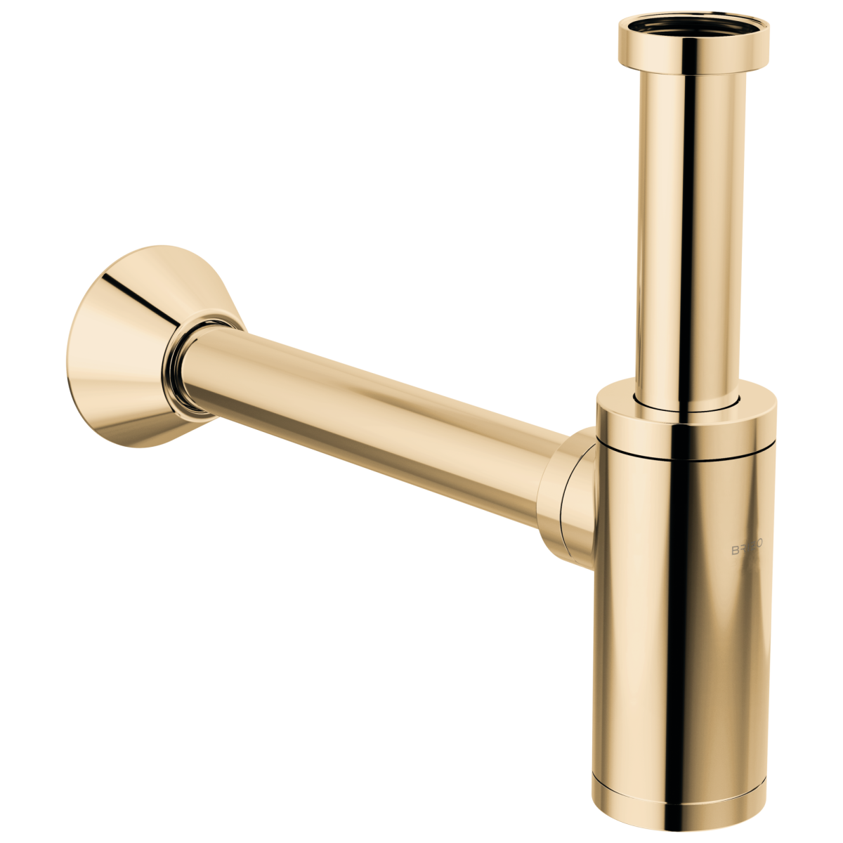 BRIZO Bottle Trap with Flange — Polished Gold
