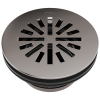 BRIZO 4" Prefab Round Shower Drain — Brilliance Black Onyx