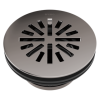 BRIZO 4" Prefab Round Shower Drain — Brilliance Black Onyx