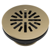 BRIZO 4" Prefab Round Shower Drain — Luxe Gold
