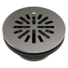 BRIZO 4" Prefab Round Shower Drain — Luxe Steel