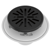 BRIZO 4" Tile-In Round Shower Drain — Matte Black