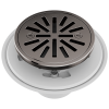 BRIZO 4" Tile-In Round Shower Drain — Brilliance Black Onyx
