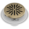 BRIZO 4" Tile-In Round Shower Drain — Luxe Gold