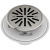 BRIZO 4" Tile-In Round Shower Drain — Luxe Nickel