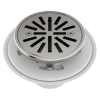 BRIZO 4" Tile-In Round Shower Drain — Luxe Nickel