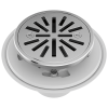 BRIZO 4" Tile-In Round Shower Drain — Chrome