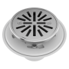 BRIZO 4" Tile-In Round Shower Drain — Chrome