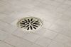 BRIZO 4" Tile-In Round Shower Drain — Polished Nickel