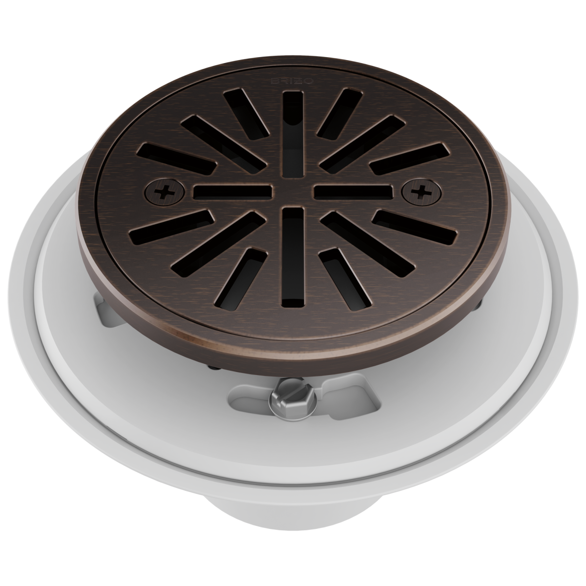 BRIZO 4" Tile-In Round Shower Drain — Venetian Bronze