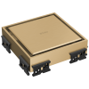 BRIZO 4" Reversible Square Point Shower Drain — Luxe Gold