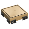 BRIZO 4" Reversible Square Point Shower Drain — Polished Gold