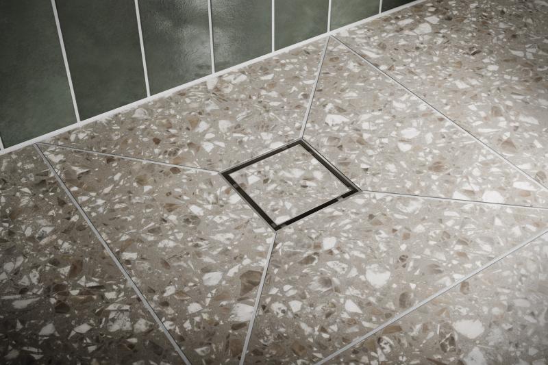BRIZO 4" Square Drain Rough — Not Applicable