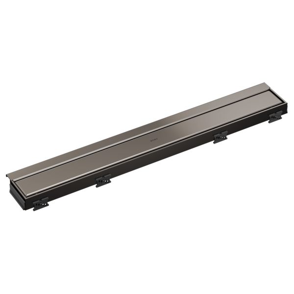BRIZO 24" Linear Shower Drain Wall Trim — Brilliance Black Onyx