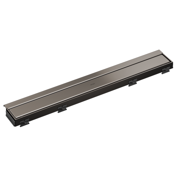 BRIZO 24" Linear Shower Drain Wall Trim — Brilliance Black Onyx