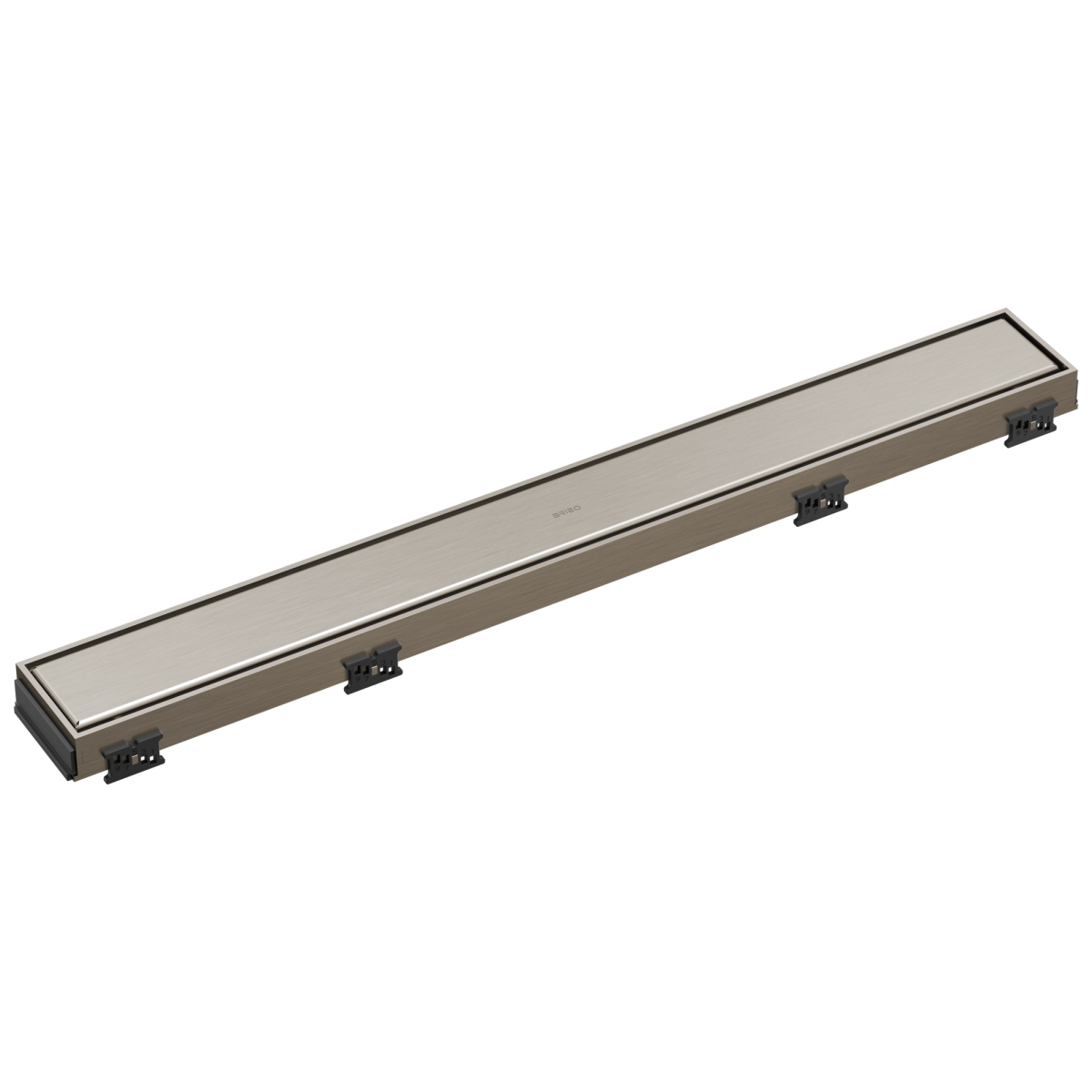 BRIZO 24" Reversible Linear Shower Drain — Luxe Nickel