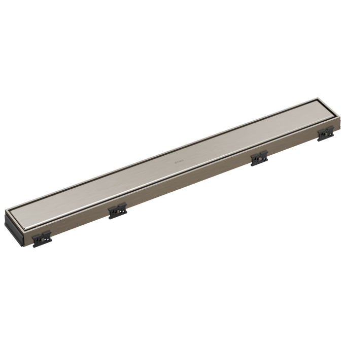 BRIZO 24" Reversible Linear Shower Drain — Luxe Nickel