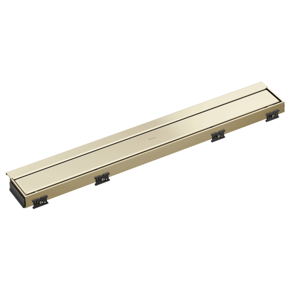 BRIZO 24" Reversible Linear Shower Drain — Polished Nickel