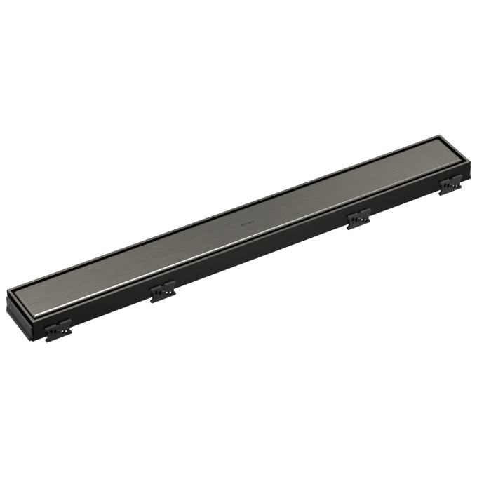 BRIZO 24" Reversible Linear Shower Drain — Luxe Steel