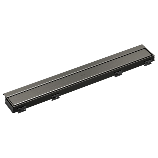 BRIZO 24" Reversible Linear Shower Drain — Luxe Steel