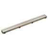 BRIZO 36" Reversible Linear Shower Drain — Brushed Nickel