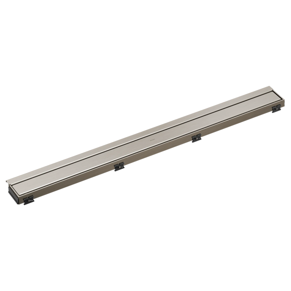 BRIZO 36" Reversible Linear Shower Drain — Luxe Nickel