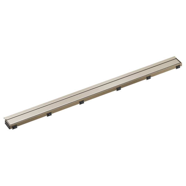 BRIZO 48" Reversible Linear Shower Drain — Brushed Nickel