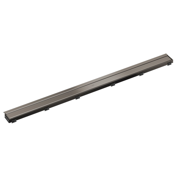 BRIZO 48" Linear Shower Drain Wall Trim — Brilliance Black Onyx
