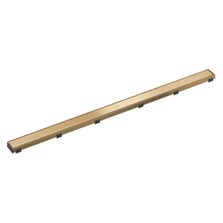 BRIZO 48" Reversible Linear Shower Drain — Polished Gold