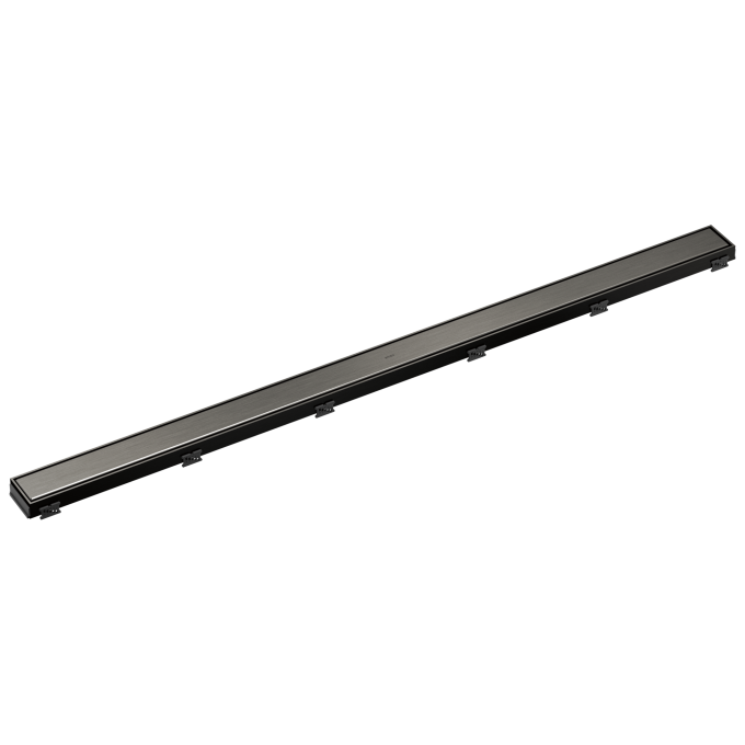 BRIZO 48" Reversible Linear Shower Drain — Luxe Steel