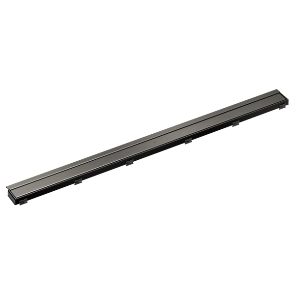 BRIZO 48" Reversible Linear Shower Drain — Luxe Steel