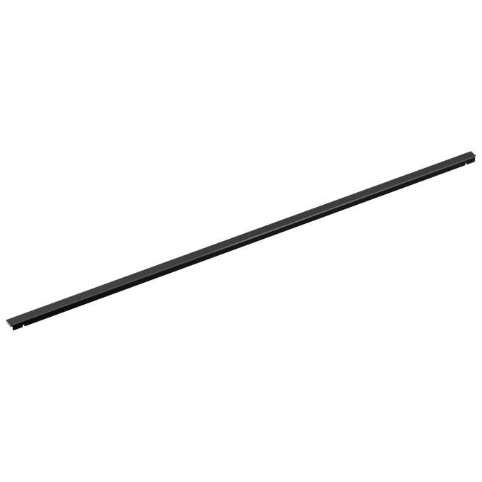 BRIZO 48" Linear Shower Drain Wall Edge — Matte Black