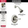 DELTA Foundations Monitor 13 Series Shower Trim — Stainless