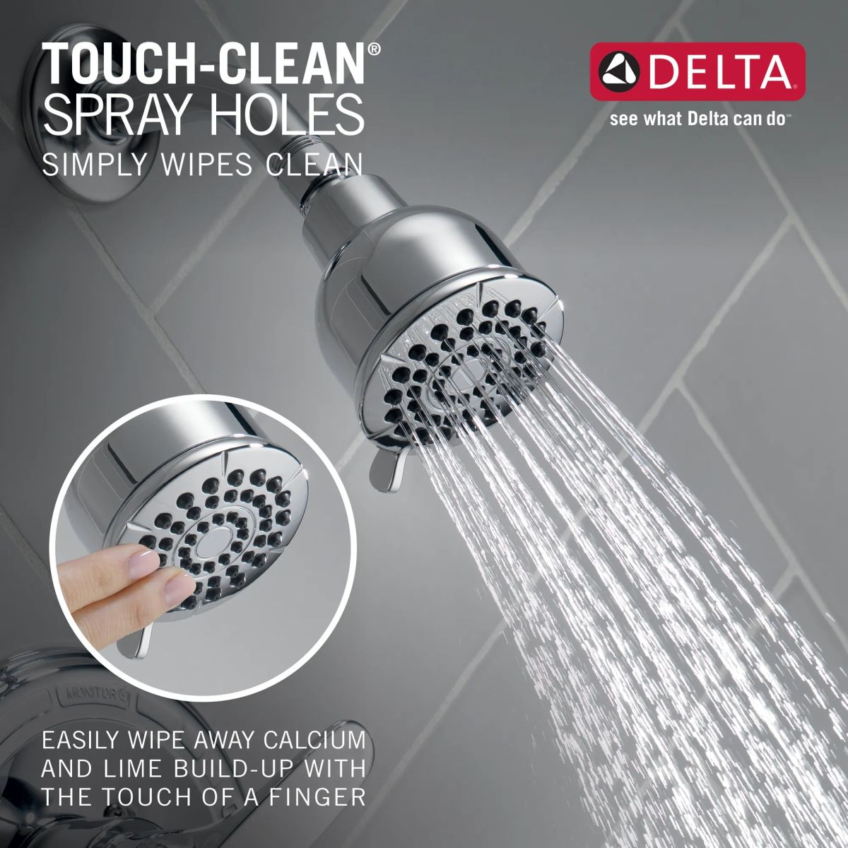 DELTA Foundations Monitor 13 Series Shower Trim — Chrome