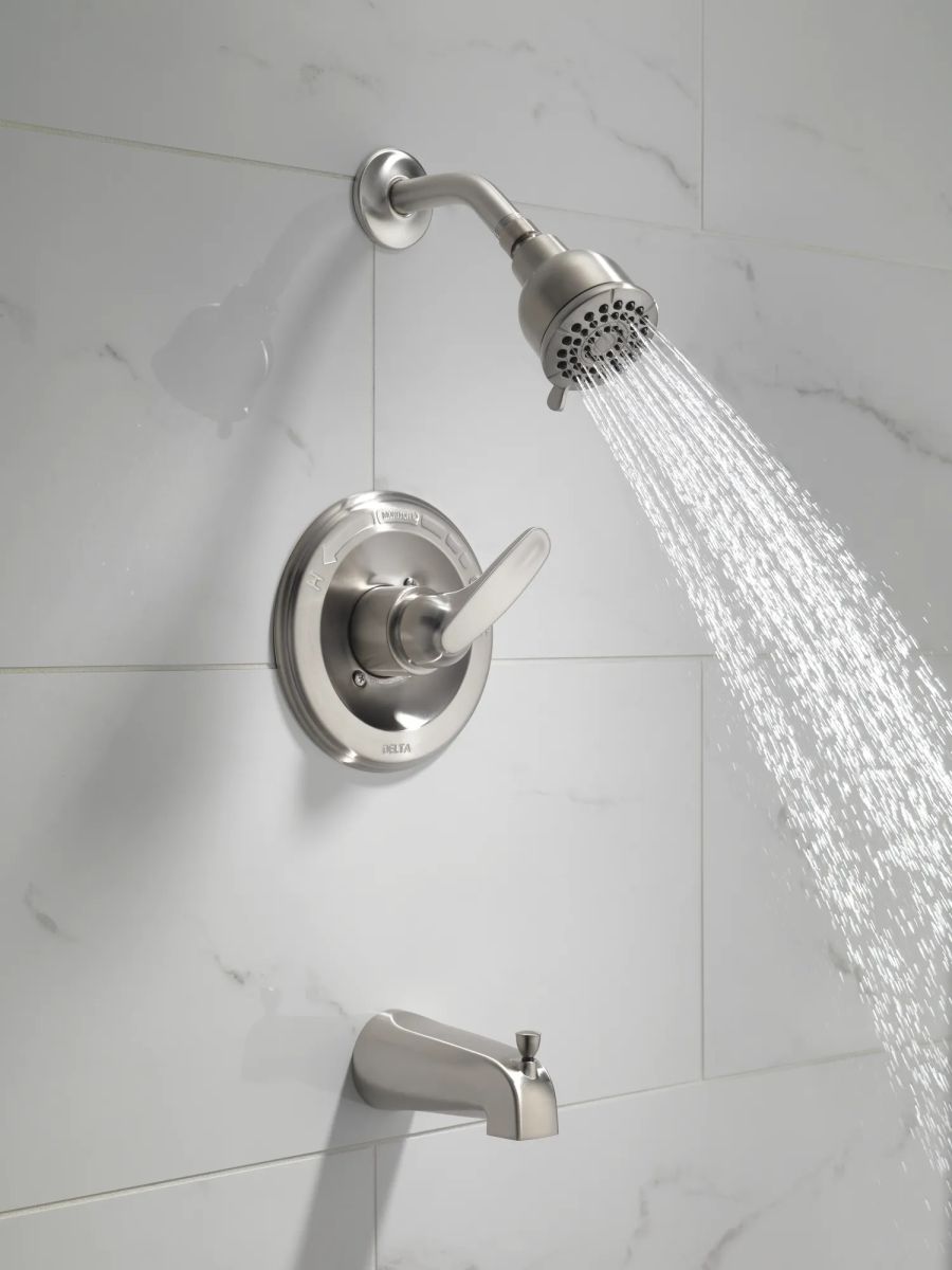 DELTA Foundations Monitor 13 Series Tub & Shower Trim — Stainless