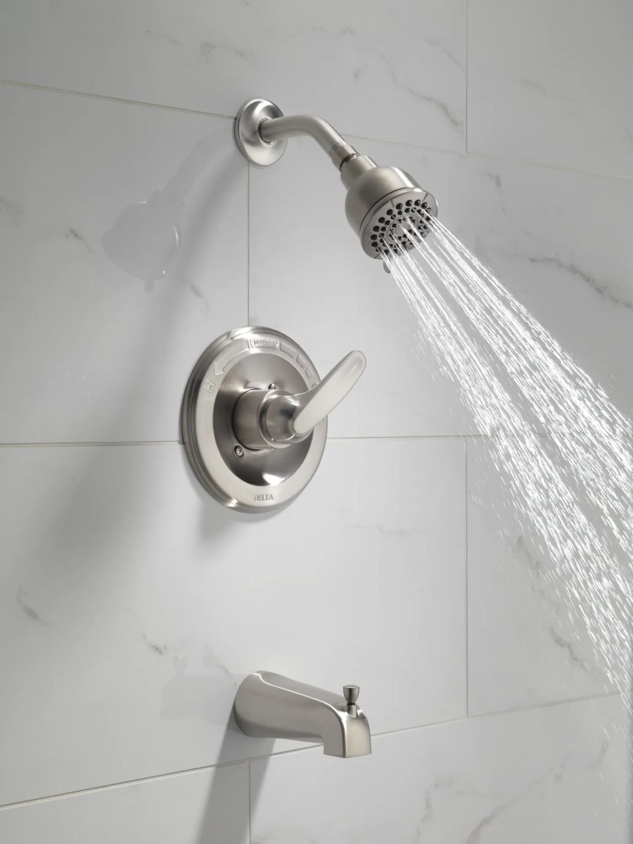 DELTA Foundations Monitor 13 Series Tub & Shower Trim — Stainless
