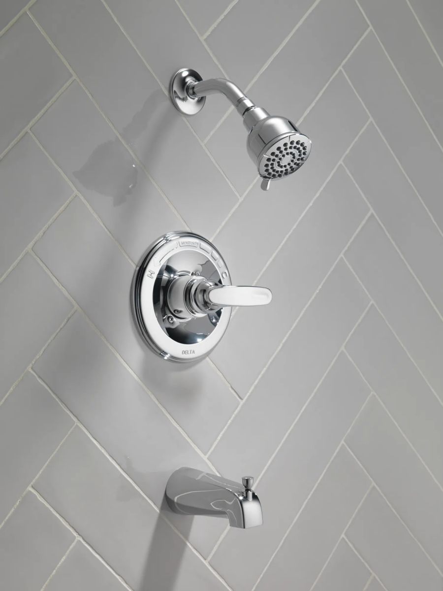 DELTA Foundations Monitor 13 Series Tub & Shower Trim — Chrome