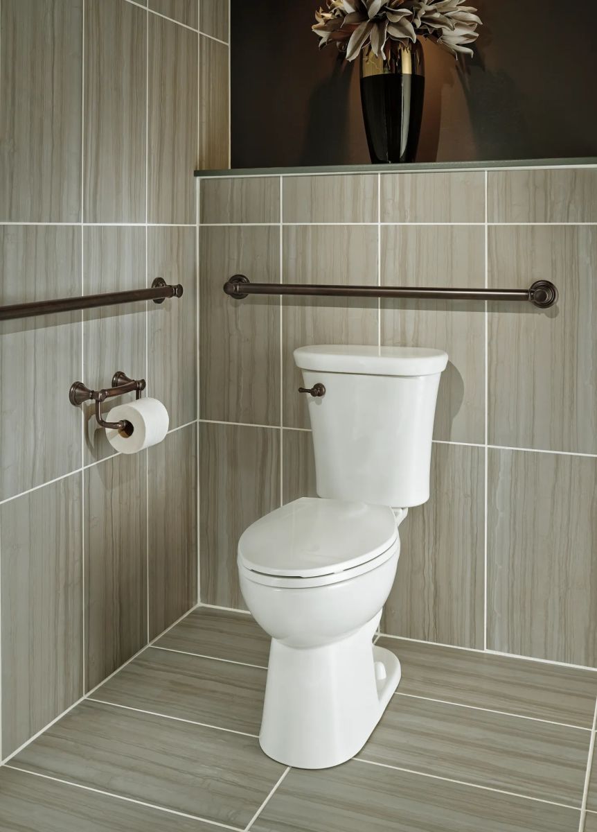 DELTA BathSafety 36" Traditional Decorative ADA Grab Bar — Venetian Bronze