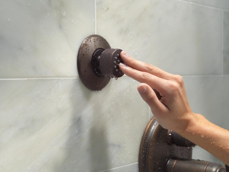 DELTA Cassidy Traditional 2-Handle TempAssure 17T Series Valve Trim with 3-Setting Integrated Diverter — Venetian Bronze