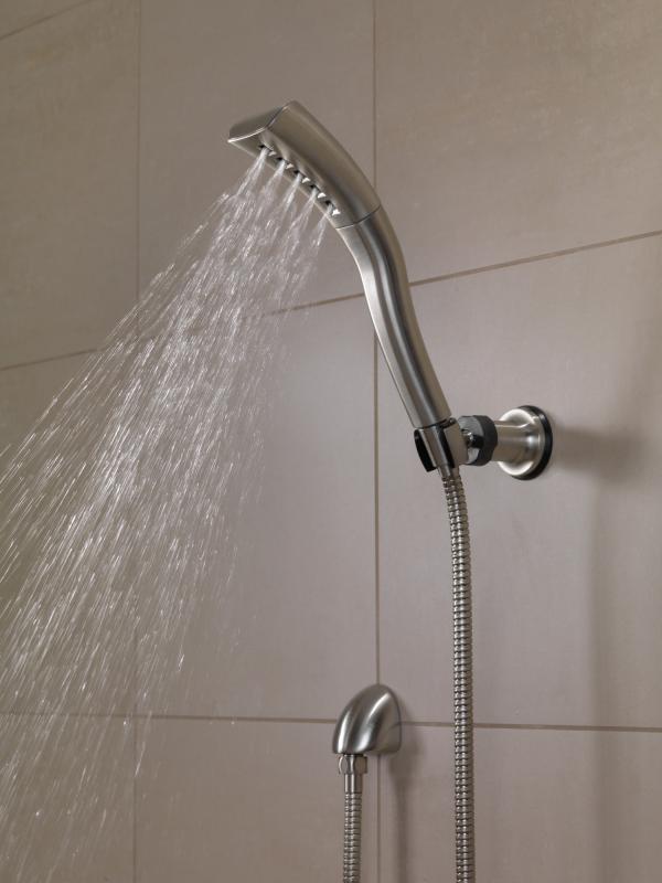 DELTA Universal Showering Components H2OKINETIC Single-Setting Adjustable Wall Mount Hand Shower — Stainless