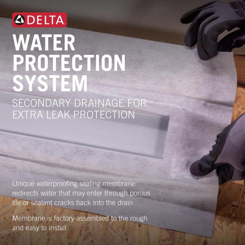 DELTA 36" Linear Shower Drain Rough — Not Applicable