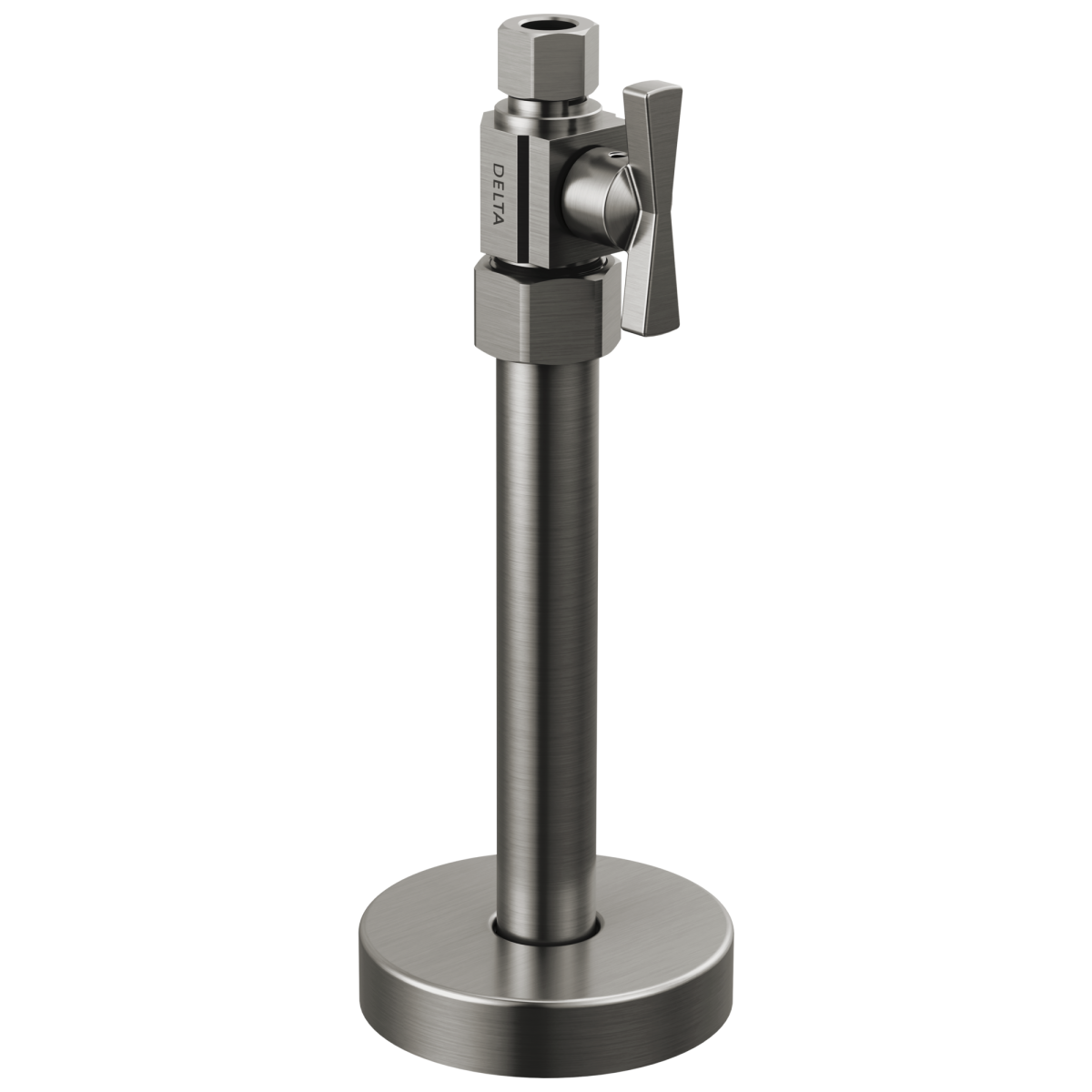 DELTA Straight Supply Stop Valve — Black Stainless
