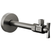 DELTA Angled Supply Stop Valve — Black Stainless