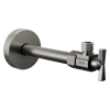 DELTA Angled Supply Stop Valve — Black Stainless