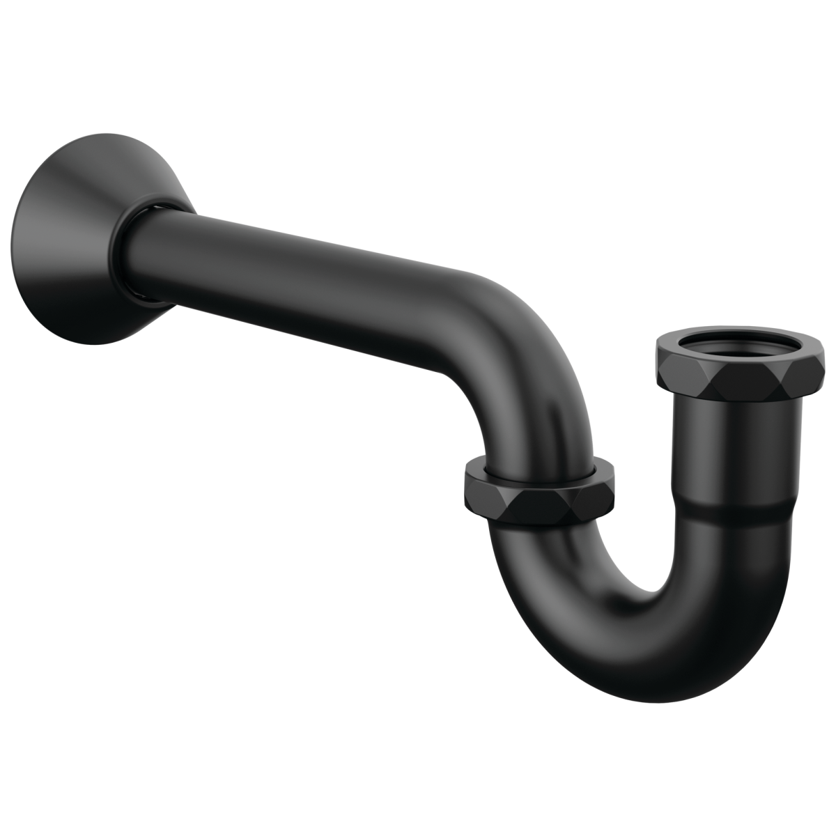 DELTA P-Trap — Matte Black