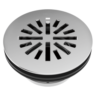 DELTA 4" Prefab Round Shower Drain — Chrome