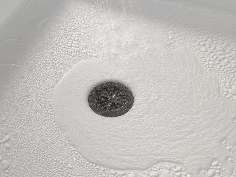 DELTA 4" Prefab Round Shower Drain — Matte Black