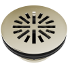 DELTA 4" Prefab Round Shower Drain — Polished Nickel