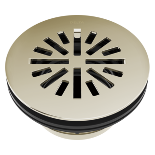 DELTA 4" Prefab Round Shower Drain — Polished Nickel